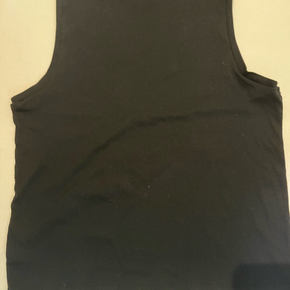 Women’s GAP Black Sleeveless Ribbed Tank Top size XXL Casual Office Minimalist